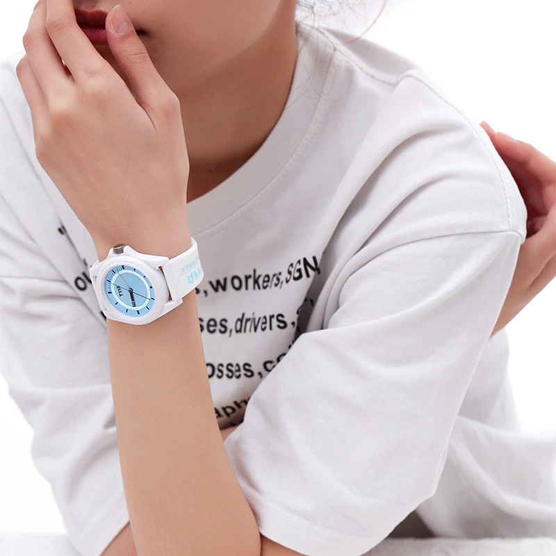 Montre enfant éducative avec bracelet en silicone doux